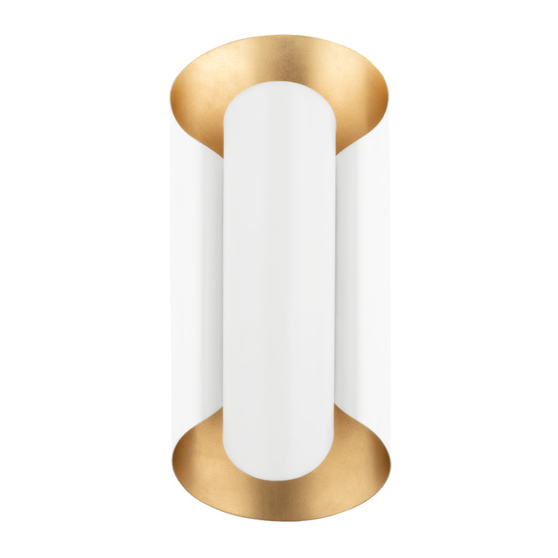 Hudson Valley - 8500-GL/WH - Two Light Wall Sconce - Banks - Gold Leaf