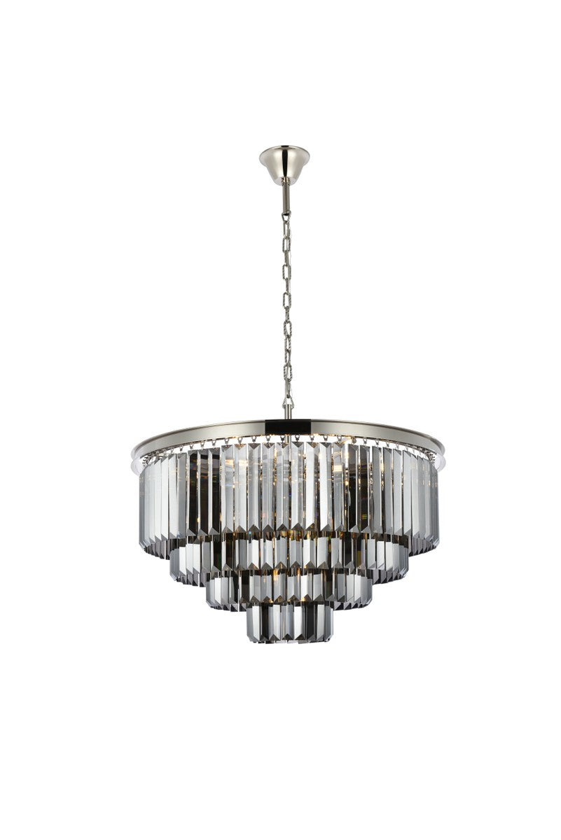 Elegant Lighting - 1231D32PN-SS/RC - 17 Light Chandelier - Sydney - Polished nickel