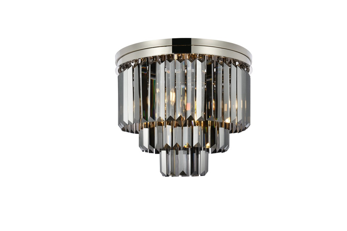 Elegant Lighting - 1231F20PN-SS/RC - Nine Light Flush Mount - Sydney - Polished nickel