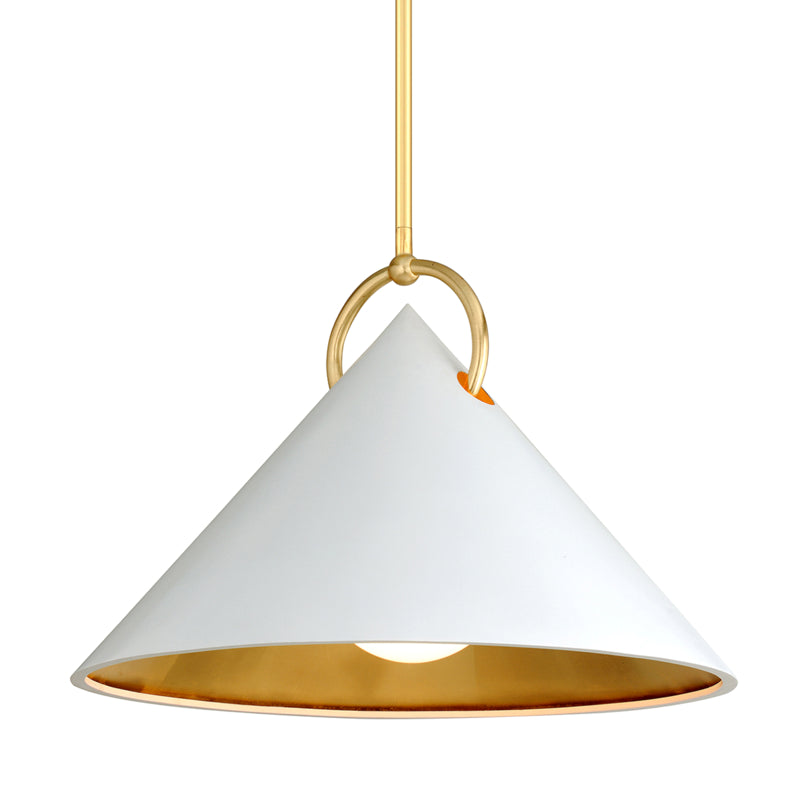 Corbett Lighting - 290-42-GL/SWH - One Light Pendant - Charm - Gold Leaf