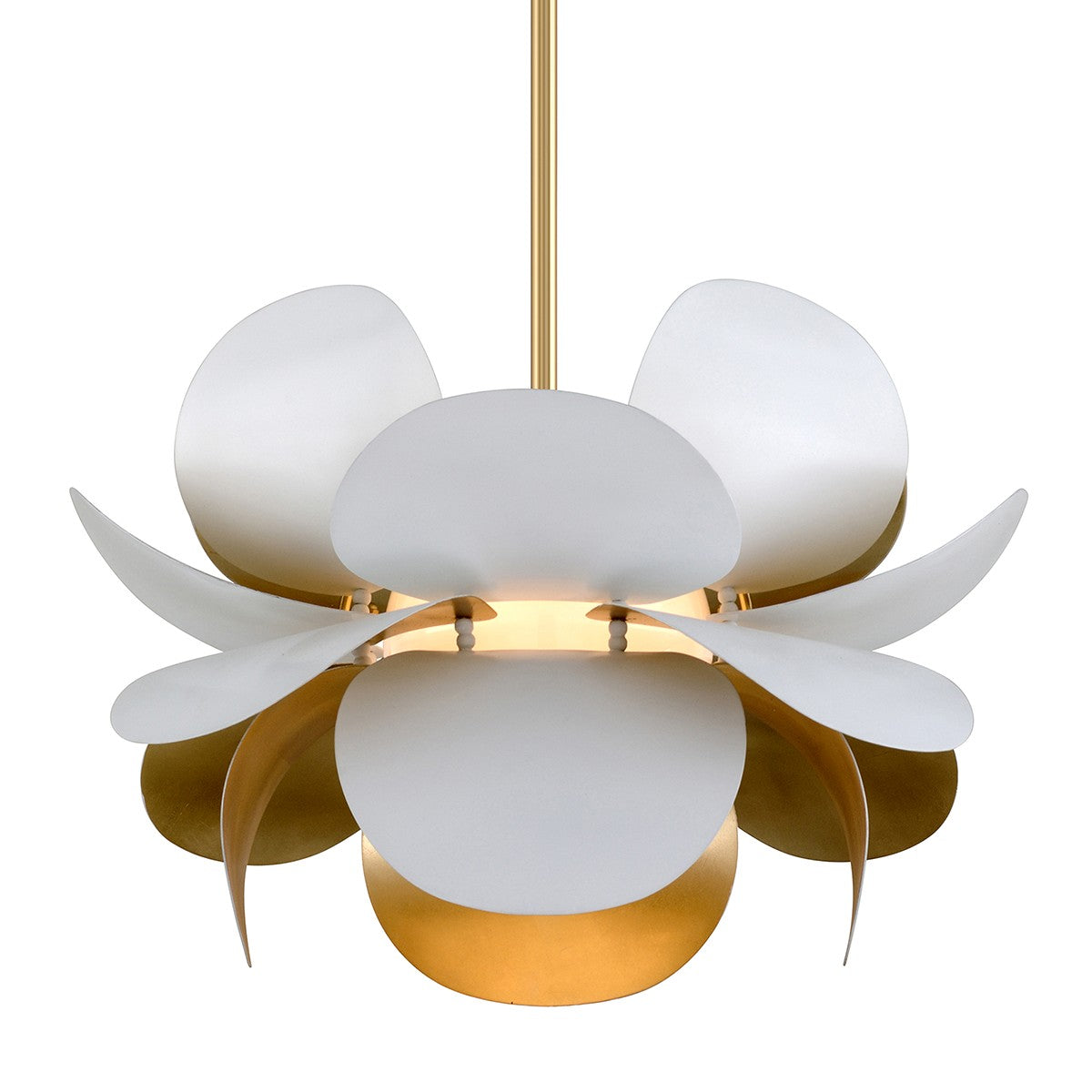 Corbett Lighting - 314-42-GL/SWH - One Light Chandelier - Ginger - Gold Leaf