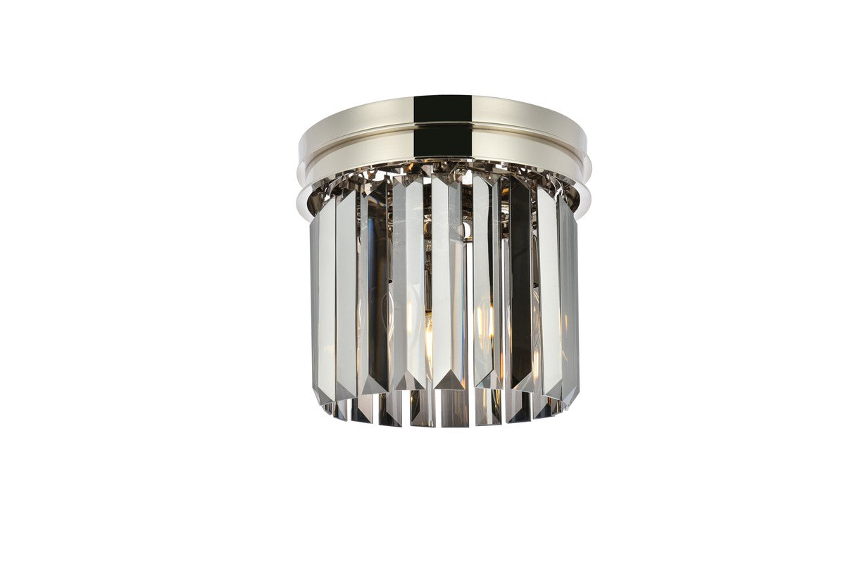 Elegant Lighting - 1238F12PN-SS/RC - Three Light Flush Mount - Sydney - Polished nickel