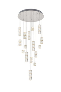 Elegant Lighting - 3500D28C - LED Pendant - Polaris - Chrome