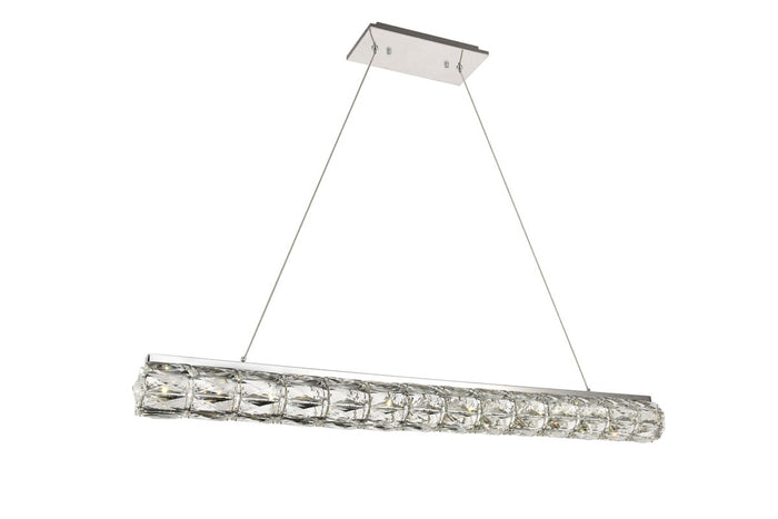 Elegant Lighting LED Chandelier from the Valetta collection in Chrome finish