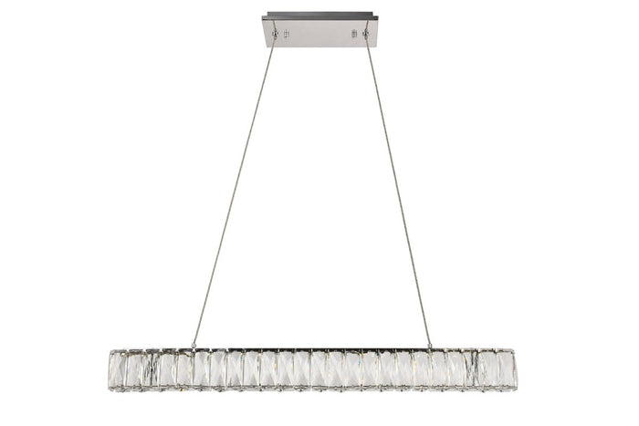 Elegant Lighting LED Chandelier from the Monroe collection in Chrome finish
