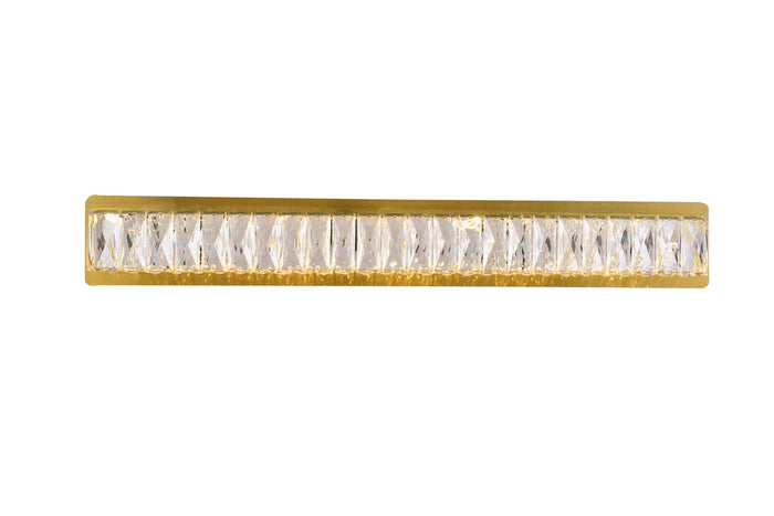 Elegant Lighting LED Wall Sconce from the Monroe collection in Gold finish