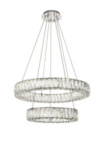Elegant Lighting - 3503G24C - LED Chandelier - Monroe - Chrome