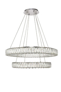 Elegant Lighting - 3503G32C - LED Chandelier - Monroe - Chrome