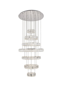 Elegant Lighting - 3503G34C - LED Chandelier - Monroe - Chrome