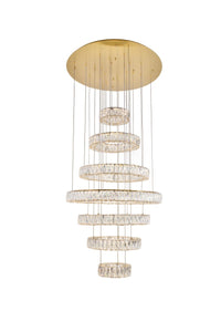 Elegant Lighting - 3503G34G - LED Chandelier - Monroe - Gold