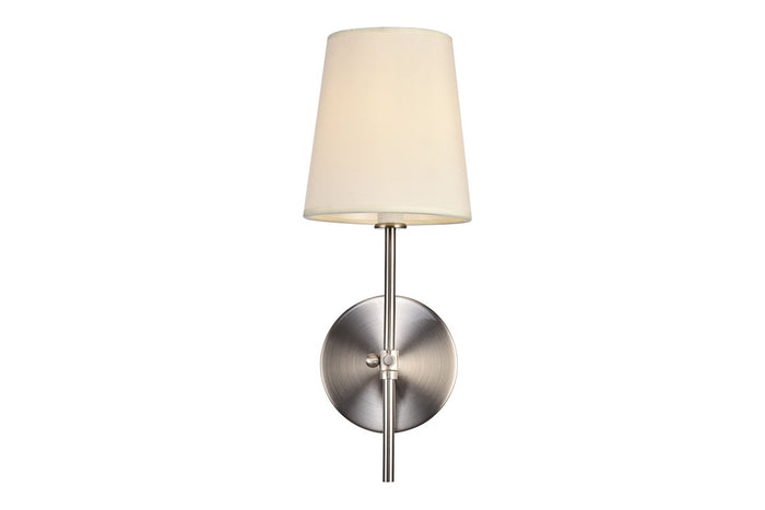 Elegant Lighting One Light Wall Sconce from the Mel collection in Burnished Nickel finish