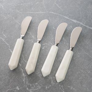 Design Shop Stone White Spreaders S/4
