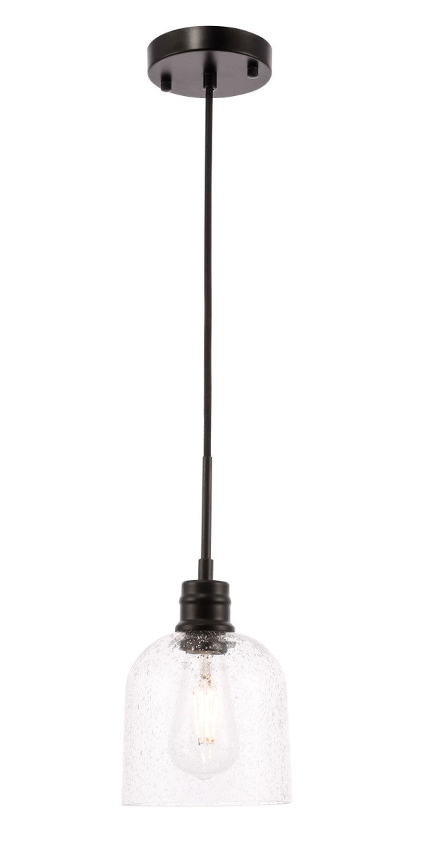 Elegant Lighting - LD6210BK - One Light Pendant - Gabe - Black