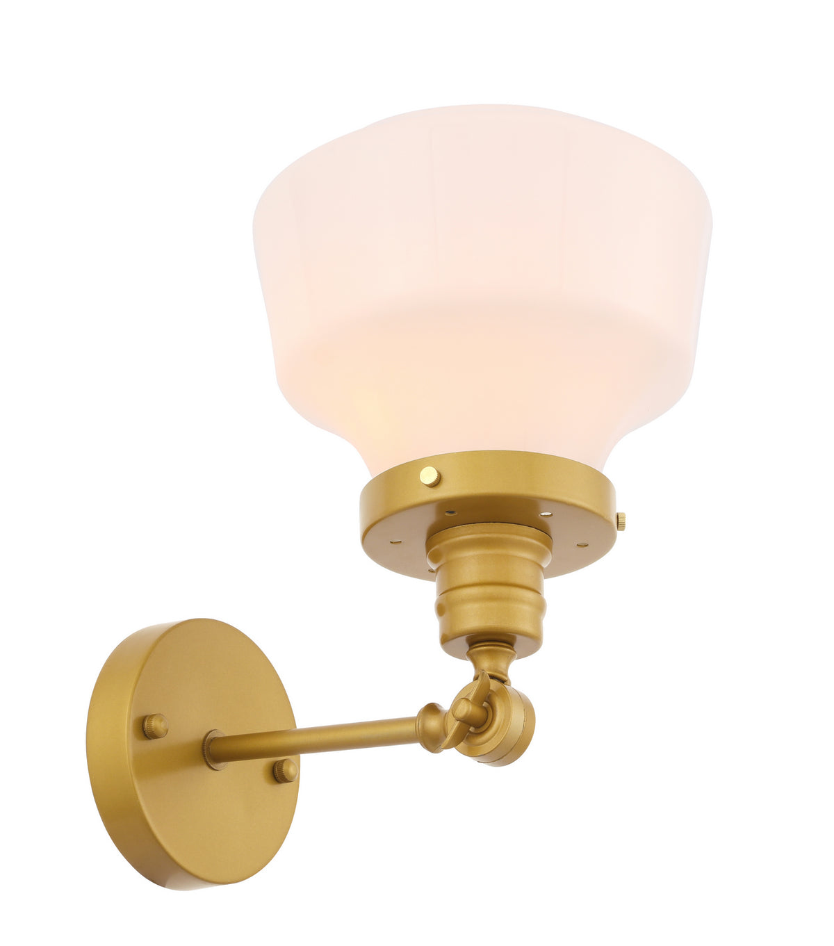 Elegant Lighting - LD6239BR - One Light Wall Sconce - Lyle - Brass And Frosted White Glass