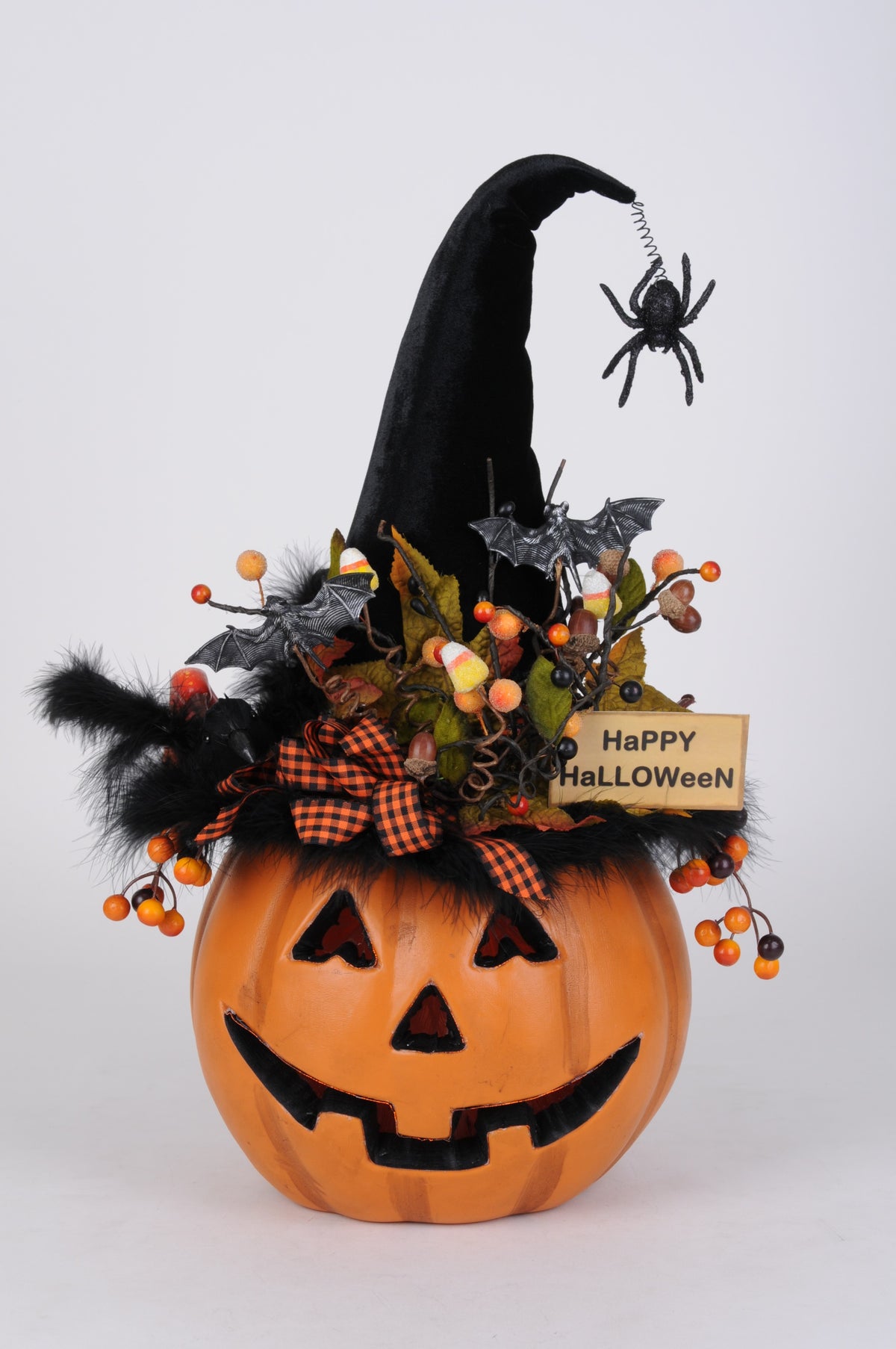 Karen Didion Lighted Fiber Optic Pumpkin