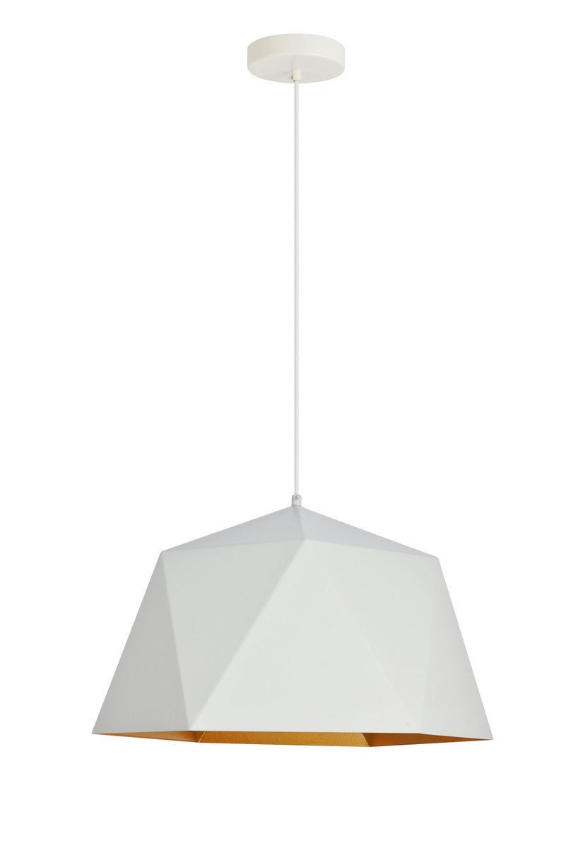 Elegant Lighting - LDPD2082 - One Light Pendant - Arden - White And Golden Inside
