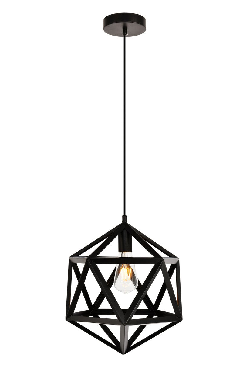 Elegant Lighting - LDPD2110 - One Light Pendant - Redmond - Black