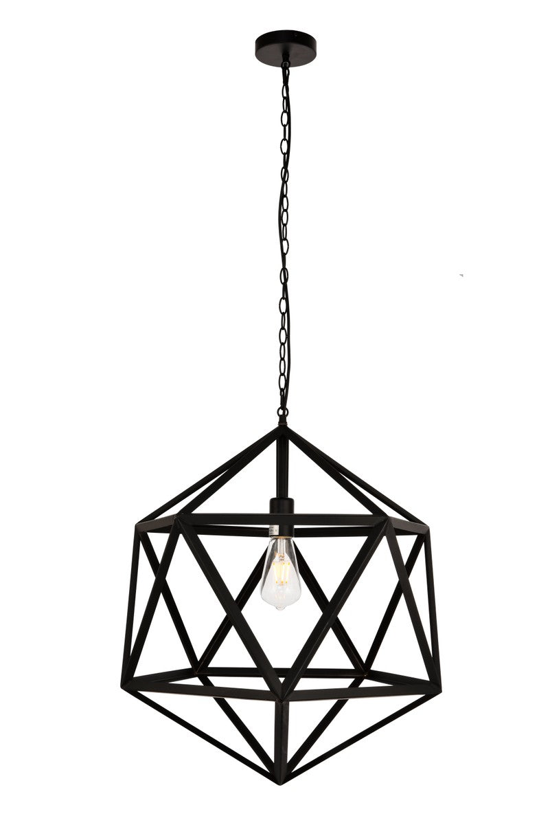 Elegant Lighting - LDPD2111 - One Light Pendant - Redmond - Black