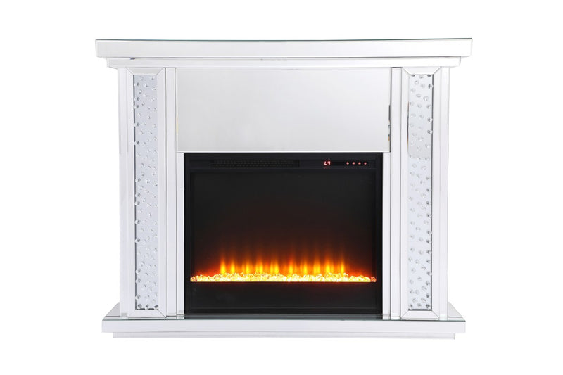 Elegant Lighting - MF9901-F2 - Mantle With Fireplace - Modern - Clear