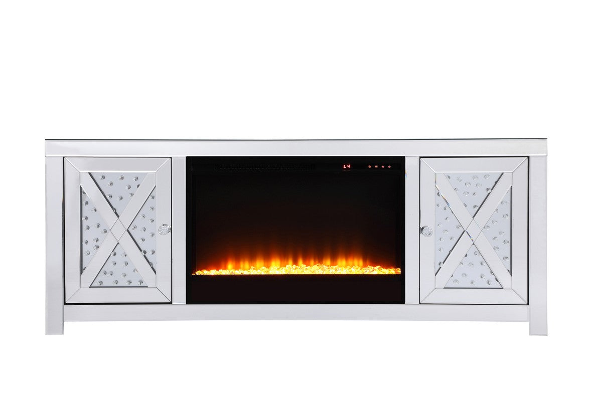 Elegant Lighting TV Stand With Fireplace - Thumbnail 2