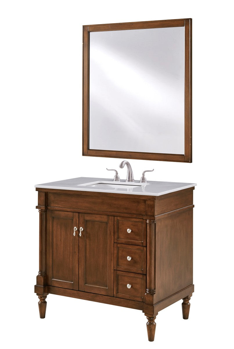 Elegant Lighting - VF13036WT - Single Bathroom Vanity Set - Lexington - Walnut