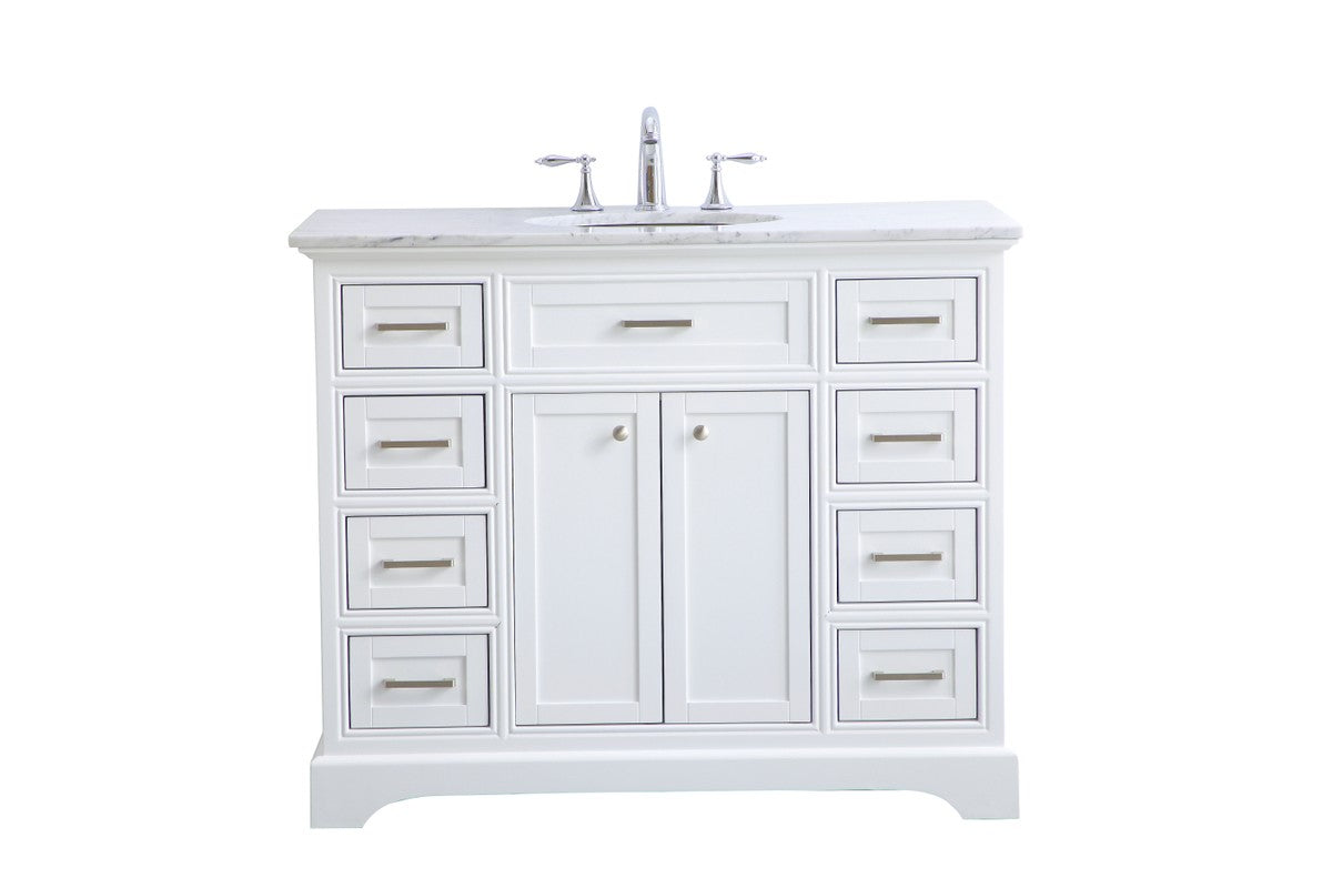 Elegant Lighting - VF15042WH - Single Bathroom Vanity Set - Americana ...