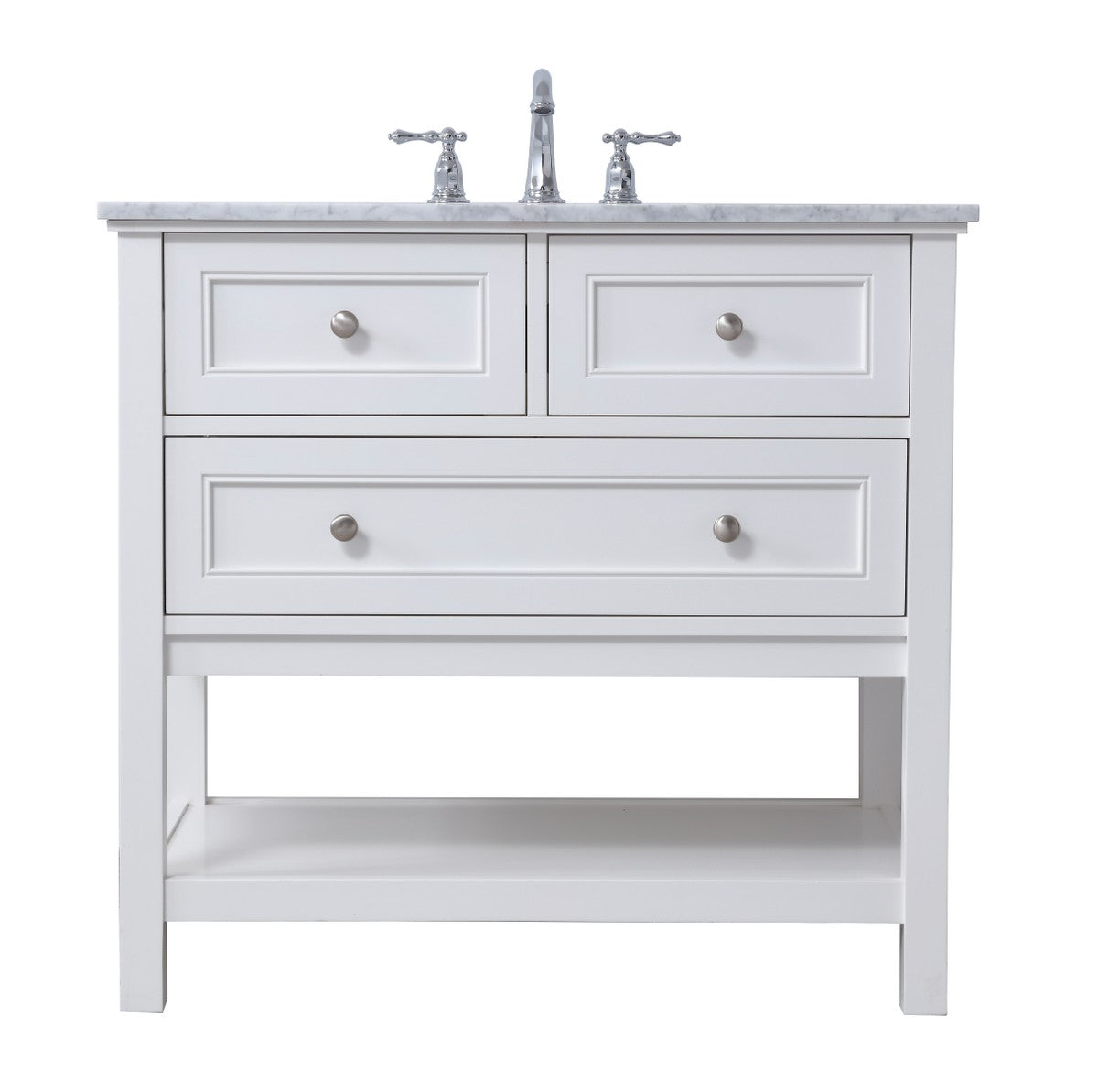 Elegant Lighting - VF27036WH - Single Bathroom Vanity Set - Metropolis ...