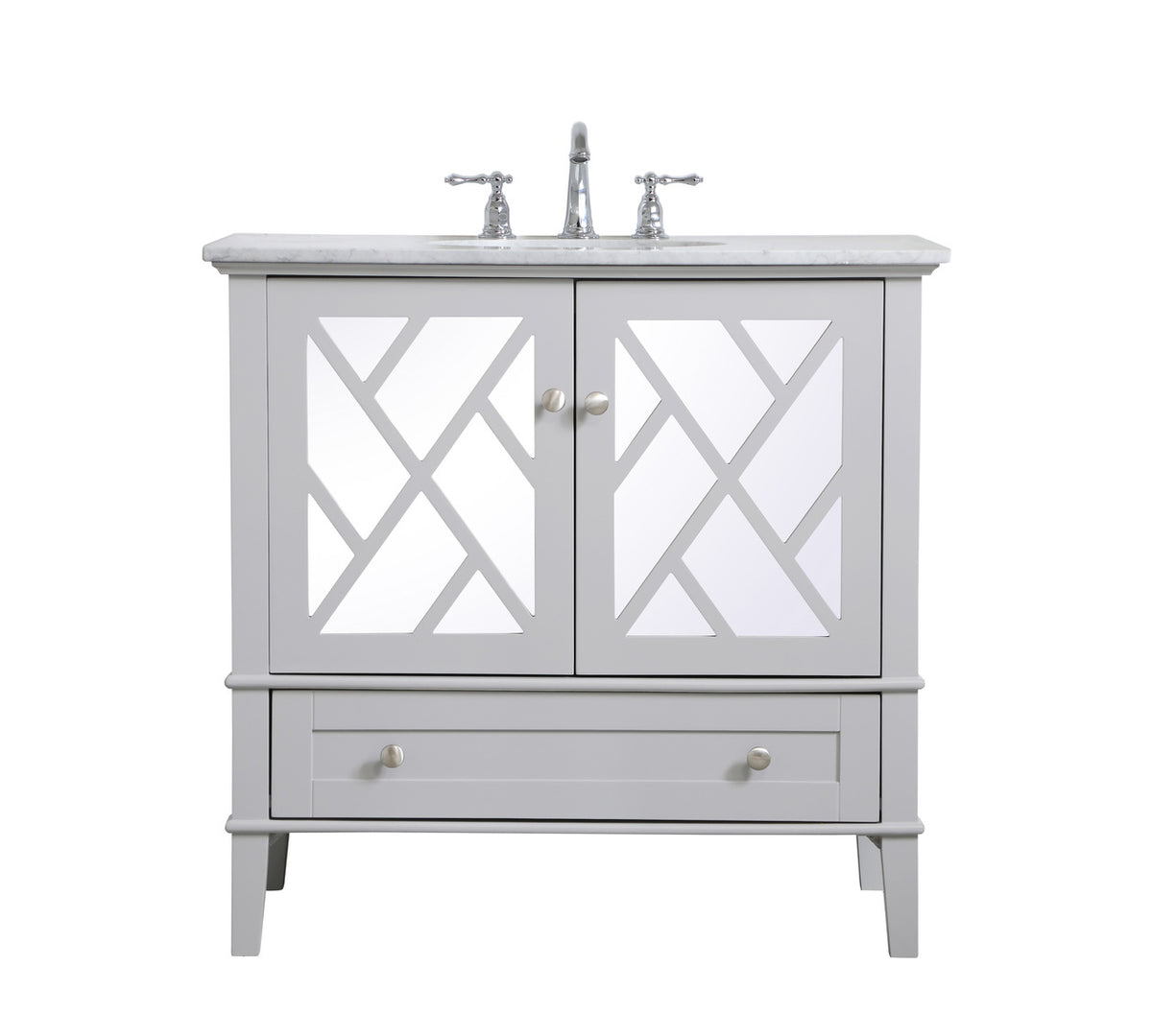 Elegant Lighting - VF30236GR - Single Bathroom Vanity Set - Luxe - Grey