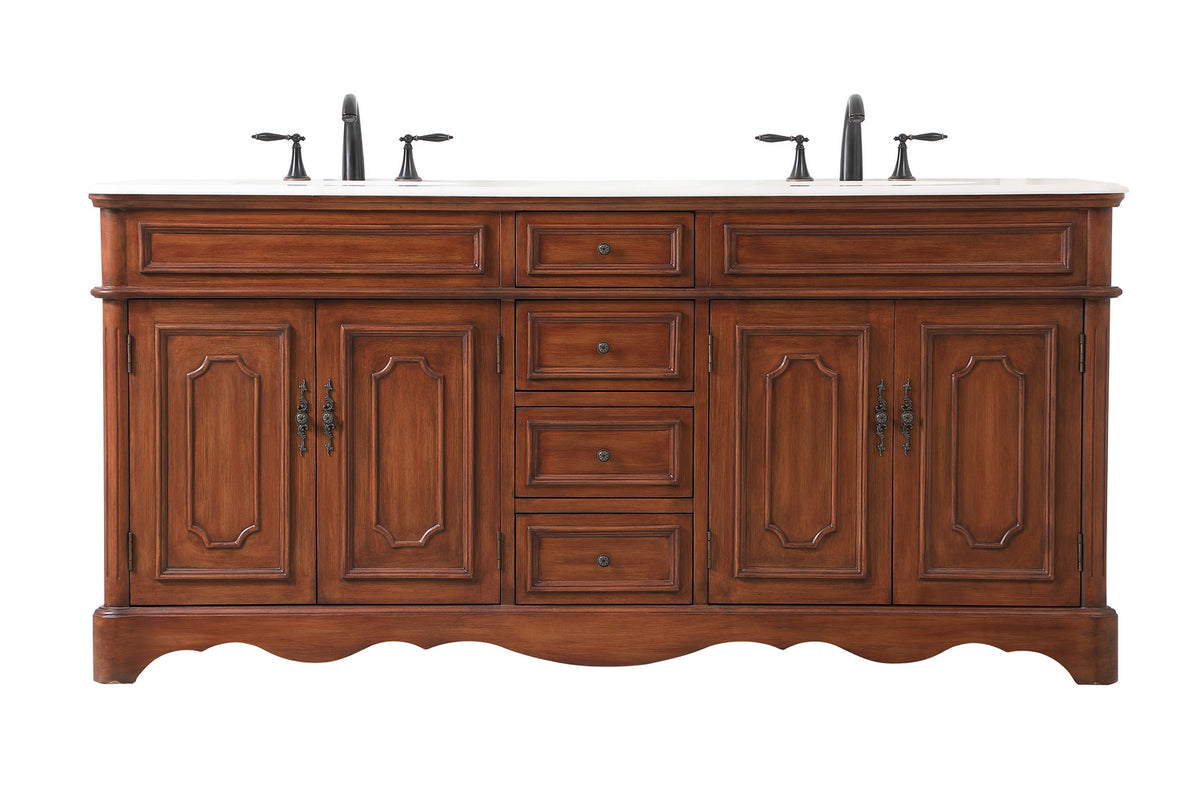 Elegant Lighting - VF30472DTK - Bathroom Vanity Set - Francis - Teak