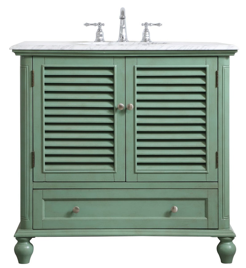 Elegant Lighting - VF30536VM - Single Bathroom Vanity - Rhodes - vintage mint