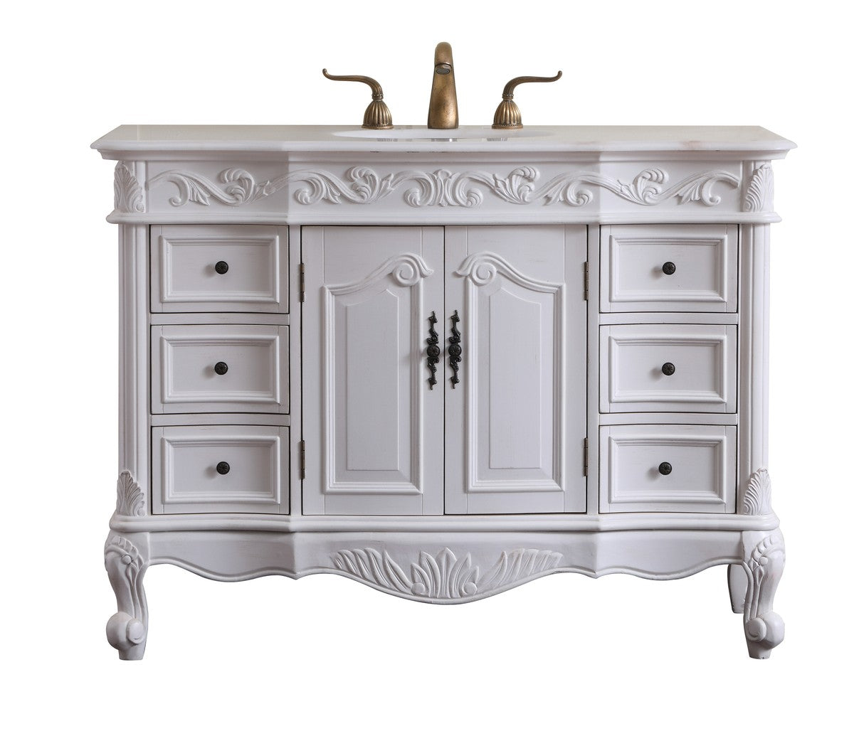 Elegant Lighting VF38848AW Single Bathroom Vanity Set Oakland