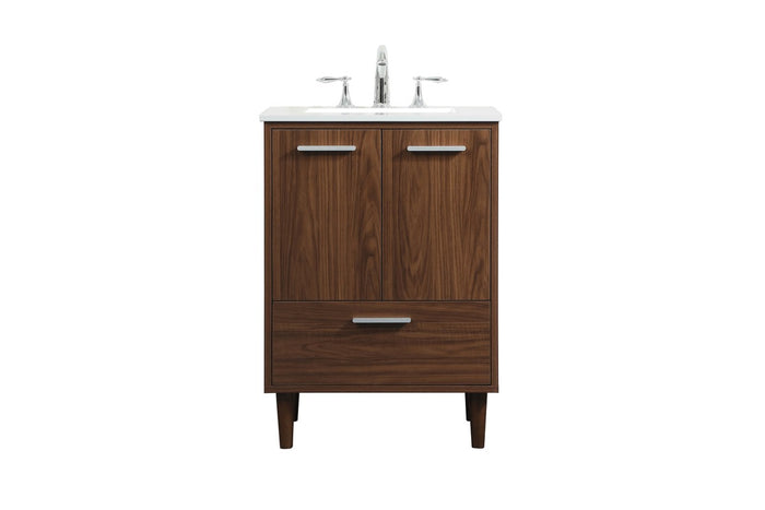 Elegant Lighting - VF47024MWT - Vanity Sink Set - Baldwin - Walnut