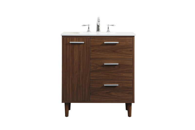Elegant Lighting - VF47030MWT - Vanity Sink Set - Baldwin - Walnut