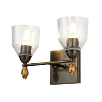 Lucas + McKearn - BB1000DB-2-F1G - Two Light Vanity - Felice - Dark Bronze