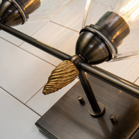 Lucas + McKearn - BB1000DB-3-F2G - Three Light Vanity - Felice - Dark Bronze