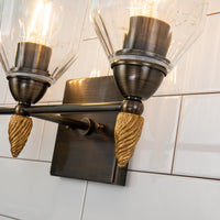Lucas + McKearn - BB1000DB-3-F2G - Three Light Vanity - Felice - Dark Bronze