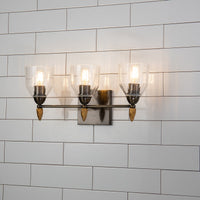 Lucas + McKearn - BB1000DB-3-F2G - Three Light Vanity - Felice - Dark Bronze