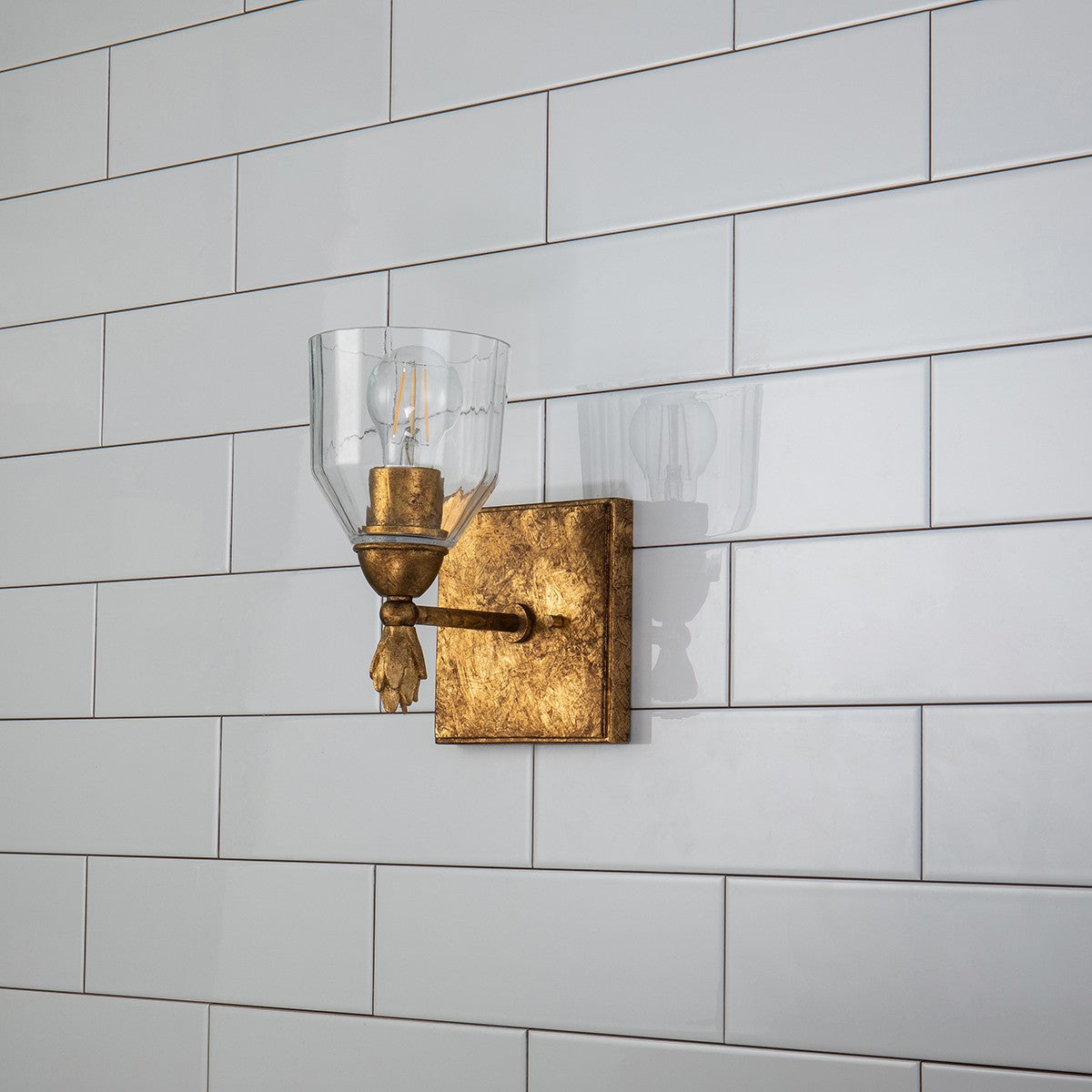 Lucas + McKearn - BB1000G-1-F1G - One Light Wall Sconce - Felice - Gold