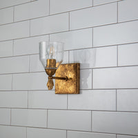 Lucas + McKearn - BB1000G-1-F1G - One Light Wall Sconce - Felice - Gold