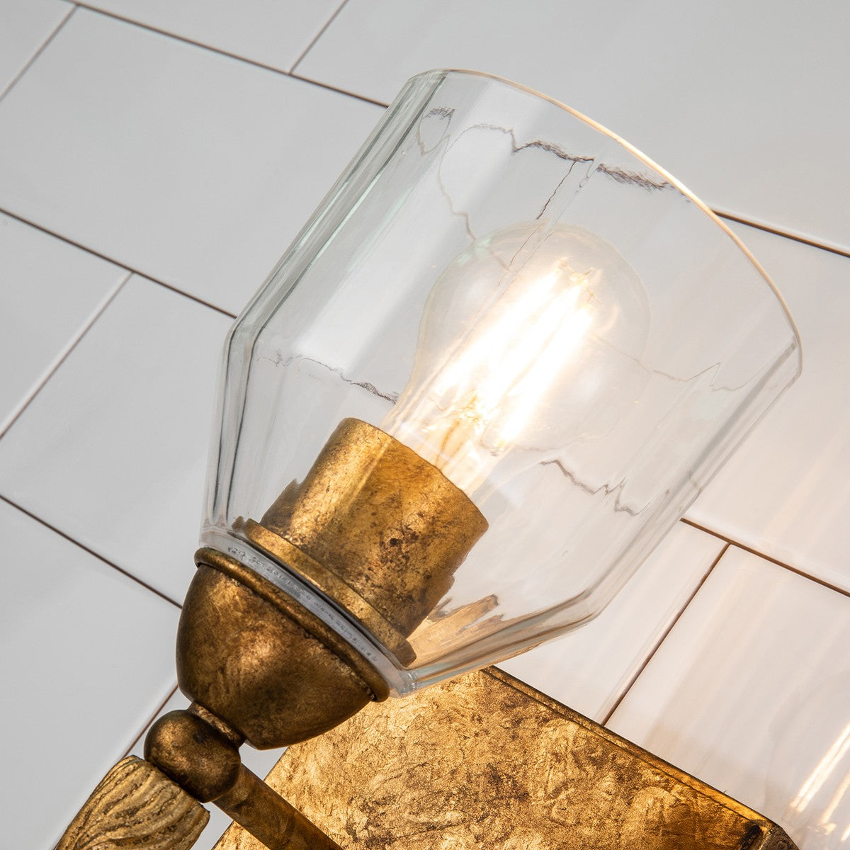 Lucas + McKearn - BB1000G-1-F2G - One Light Wall Sconce - Felice - Gold