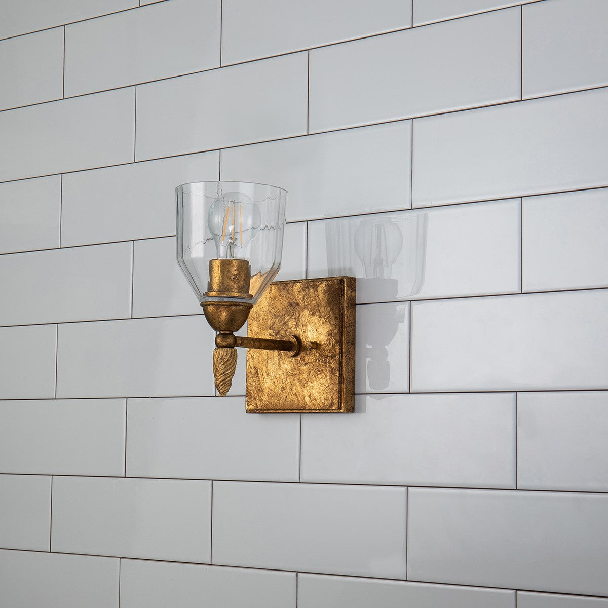 Lucas + McKearn - BB1000G-1-F2G - One Light Wall Sconce - Felice - Gold
