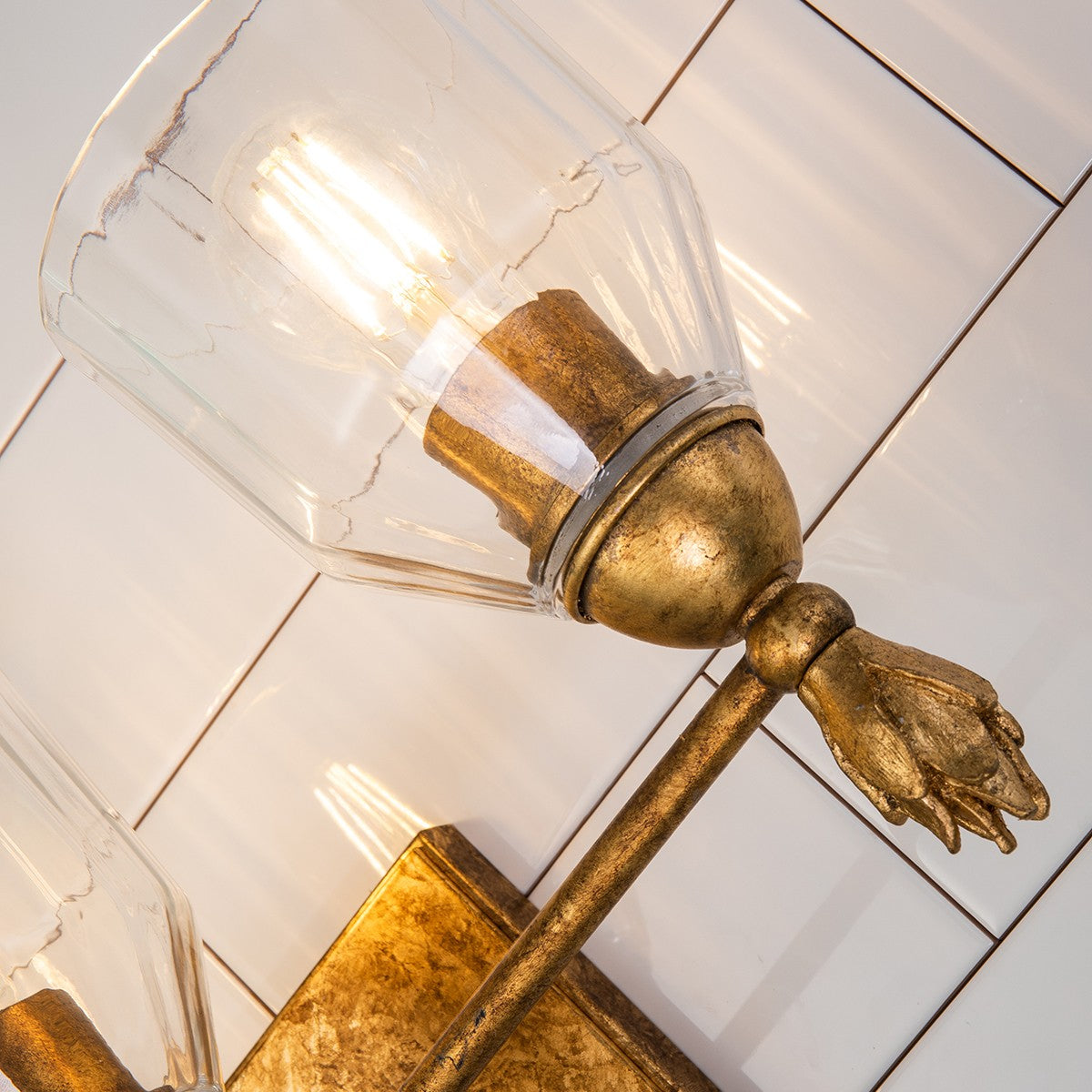 Lucas + McKearn - BB1000G-3-F1G - Three Light Vanity - Felice - Gold