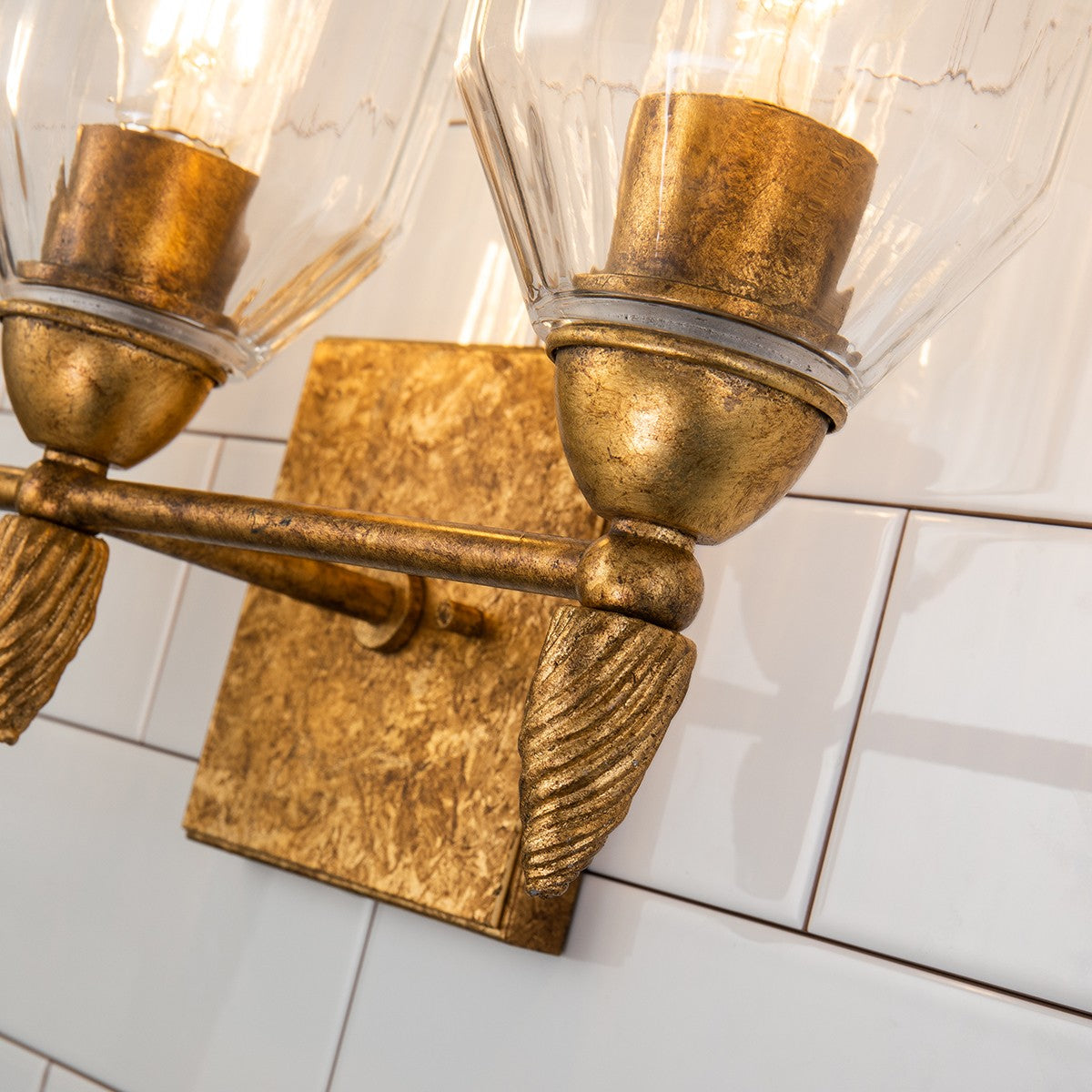 Lucas + McKearn - BB1000G-3-F2G - Three Light Vanity - Felice - Gold
