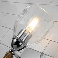 Lucas + McKearn - BB1000PC-1-F2G - One Light Wall Sconce - Felice - Polished Chrome