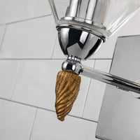 Lucas + McKearn - BB1000PC-1-F2G - One Light Wall Sconce - Felice - Polished Chrome