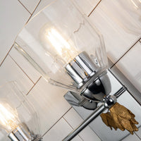 Lucas + McKearn - BB1000PC-2-F1G - Two Light Vanity - Felice - Polished Chrome