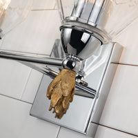 Lucas + McKearn - BB1000PC-2-F1G - Two Light Vanity - Felice - Polished Chrome