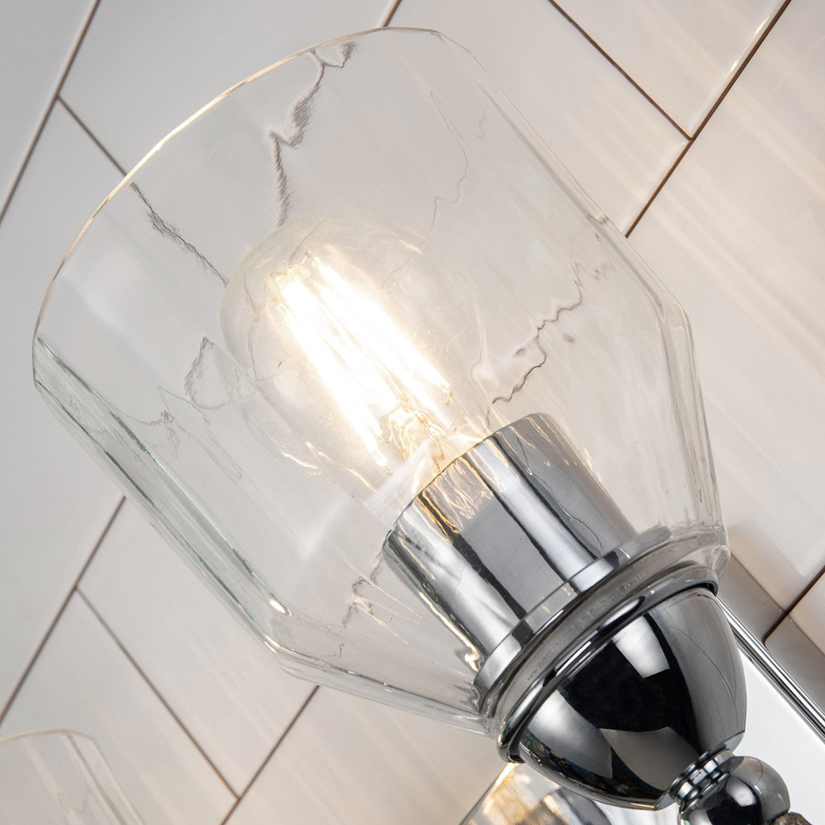 Lucas + McKearn - BB1000PC-2-F1S - Two Light Vanity - Felice - Polished Chrome