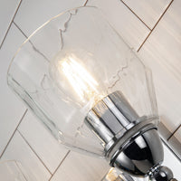 Lucas + McKearn - BB1000PC-2-F1S - Two Light Vanity - Felice - Polished Chrome