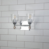 Lucas + McKearn - BB1000PC-2-F1S - Two Light Vanity - Felice - Polished Chrome